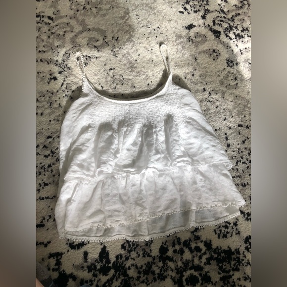 zara basics frilly top - Picture 4 of 4